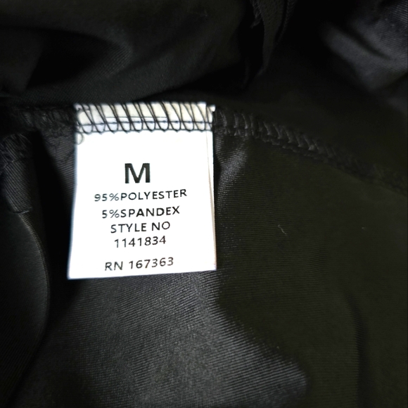 Black Faux Leather Strapless Cargo Jumpsuit size M - Picture 7 of 16